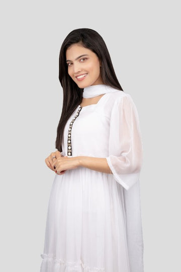 Long Sleeve Airline( White color)